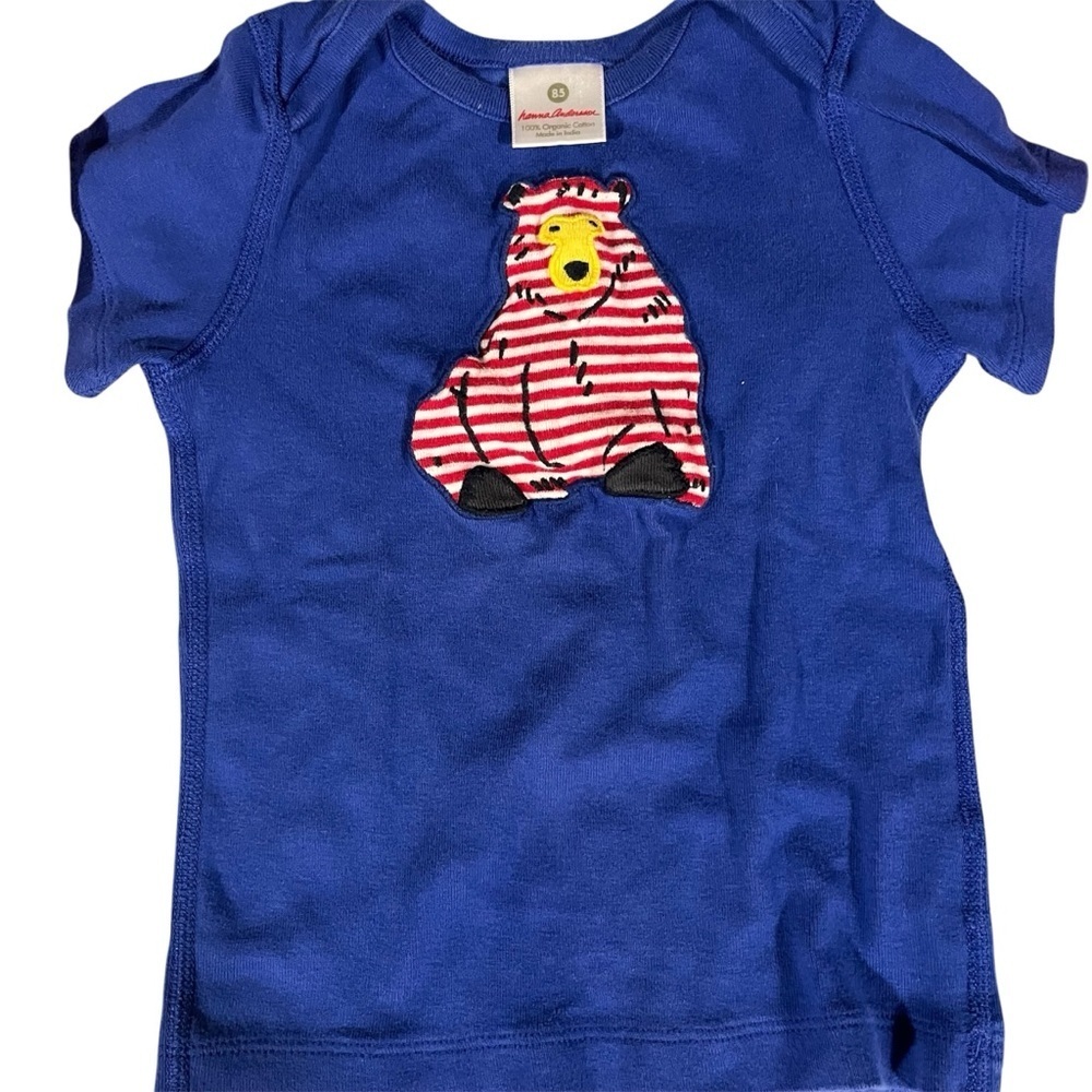 Hanna Andersson Lot of Boys Pajama Set and Two Shirts Shark Bear 2T - Picture 5 of 10